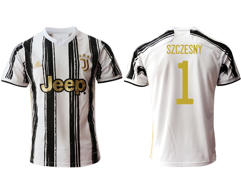 Men 2020-2021 club Juventus home aaa version #1 white Soccer Jerseys